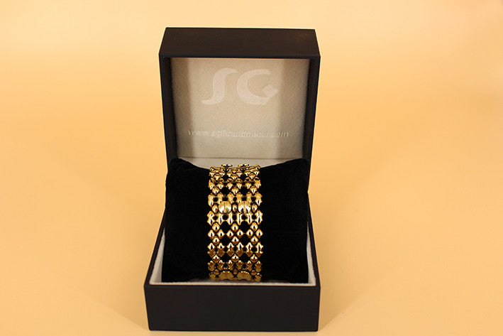 SG Liquid Metal TB42 AG – Antique Gold Finish – Bracelet by Sergio Gutierrez