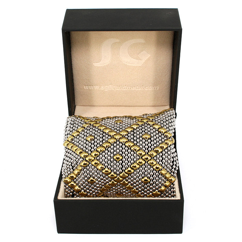 SG Liquid Metal B11 - SS / Gold Titanium (Stainless Steel Bracelet) by Sergio Gutierrez