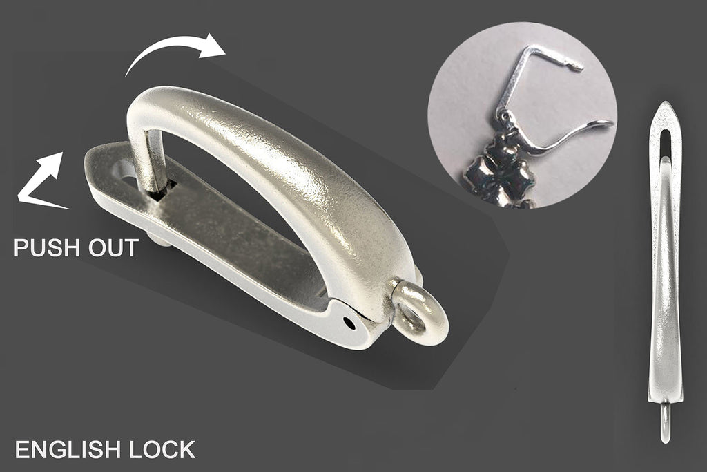 SG Liquid Metal PR-E1 – Antique Silver and Onyx Earring by Sergio Gutierrez