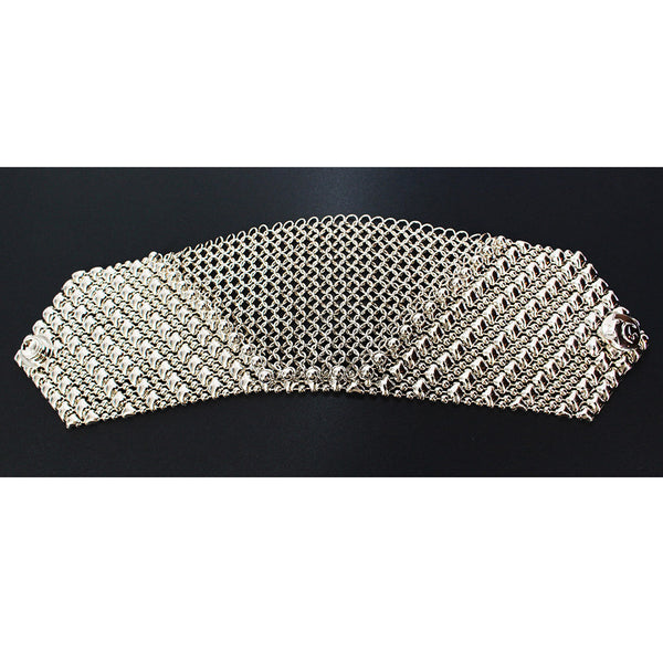 SG shops Liquid Metal Silver Mesh Cuff Bracelet by Sergio GutierreznnThis beautiful Cu