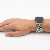 APPLE-WB100-AS Antique silver Finish Watch Band Compatible with Apple Watch® by Sergio Gutierrez