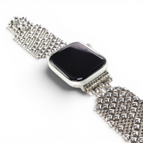 APPLE-2B-AS (Antique Silver Finish) SG Liquid Metal Watch Band – Compatible with Apple Watch®