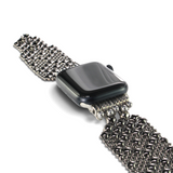 APPLE-2B-BLK (Black Chrome FINISH) SG Liquid Metal Watch Band – Compatible with Apple Watch®