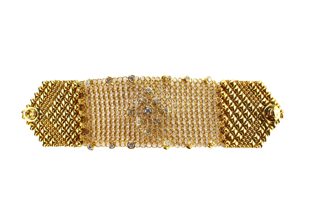 SG Liquid Metal Chainmail CMB3Z-AG (antique gold finish) Bracelet by Sergio Gutierrez