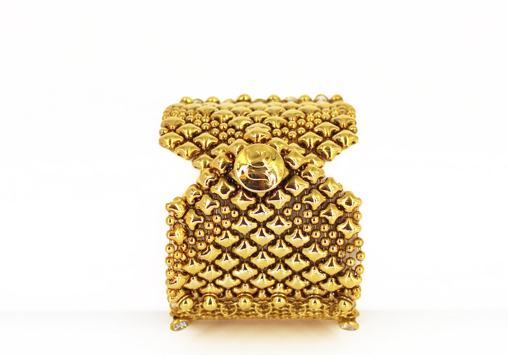 SG Liquid Metal Chainmail CMB3Z-AG (antique gold finish) Bracelet by Sergio Gutierrez