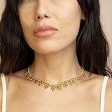 SG Liquid Metal MINI-J-G24K Gold 24K Finish NECKLACE by Sergio Gutierrez