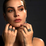 SG Liquid Metal RING1-N Chrome Finish Ring by Sergio Gutierrez