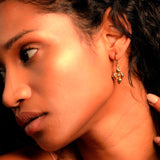SG Liquid Metal E34-G24K Gold 24K Finish EARRINGS by Sergio Gutierrez