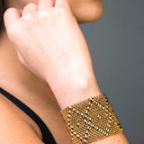SG Liquid Metal B10-AG Antique Gold Finish Bracelet by Sergio Gutierrez