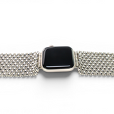 APPLE-WB8-AS Antique SILVER Finish Watch Band Compatible with Apple Watch® by Sergio Gutierrez