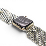 APPLE-WB8-AS Antique SILVER Finish Watch Band Compatible with Apple Watch® by Sergio Gutierrez