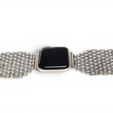 APPLE-WBQ2-AS Antique silver Finish Watch Band Compatible with Apple Watch® by Sergio Gutierrez