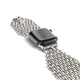 APPLE-WBQ2-AS Antique silver Finish Watch Band Compatible with Apple Watch® by Sergio Gutierrez
