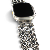 APPLE-WB100-AS Antique silver Finish Watch Band Compatible with Apple Watch® by Sergio Gutierrez
