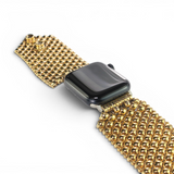 APPLE-WB8-AG Antique Gold Finish Watch Band Compatible with Apple Watch® by Sergio Gutierrez