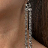 SG Liquid Metal E41 - AS Antique Silver Finish Earrings by Sergio Gutierrez