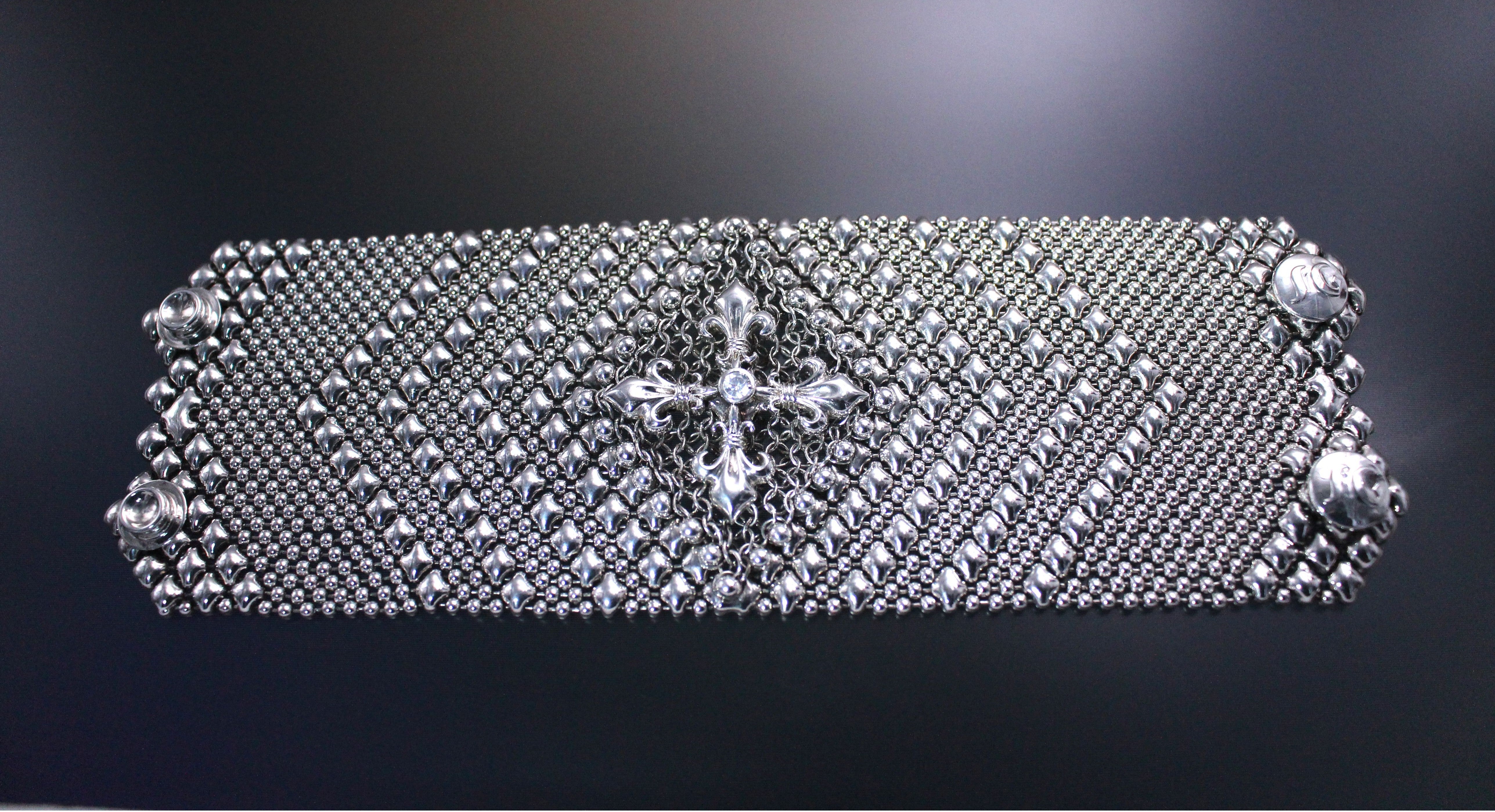 SG Liquid Metal Chainmail CMB7CR-AS (antique silver finish) Bracelet by Sergio Gutierrez