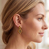 SG Liquid Metal E2 - SS / Gold Titanium (Stainless Steel Earring) by Sergio Gutierrez
