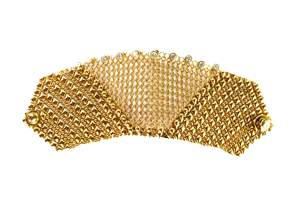 SG Liquid Metal Chainmail CMB6Z-AG (antique gold finish) Bracelet by Sergio Gutierrez