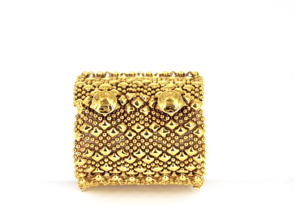 SG Liquid Metal Chainmail CMB8ZCR-AG (antique gold finish) Bracelet by Sergio Gutierrez