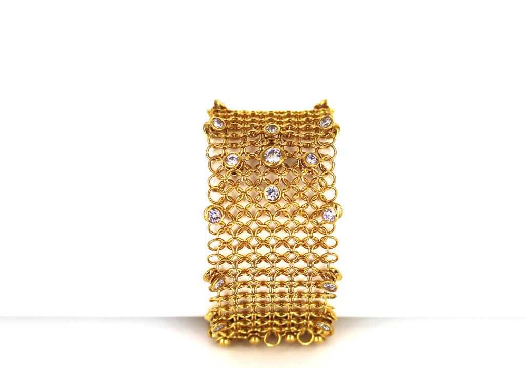 SG LIQUID METAL CMB2Z-AG (Antique gold finish) Bracelet by Sergio Gutierrez