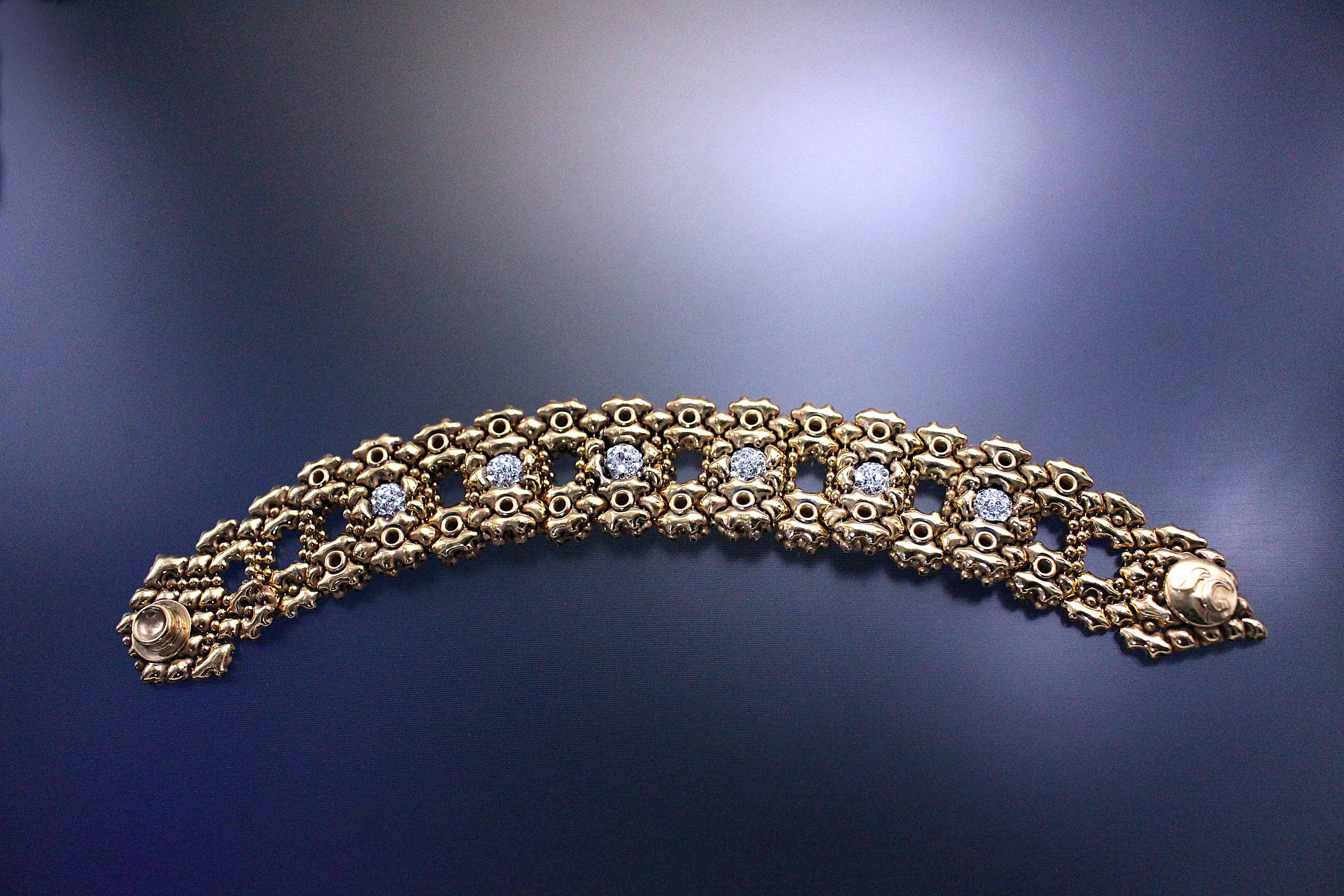 SG Liquid Metal RTB27 – AG (24K antique gold finish) Bracelet by Sergio Gutierrez