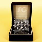 SG Liquid Metal Chainmail CMB8ZCR-AS (antique silver finish) Bracelet by Sergio Gutierrez