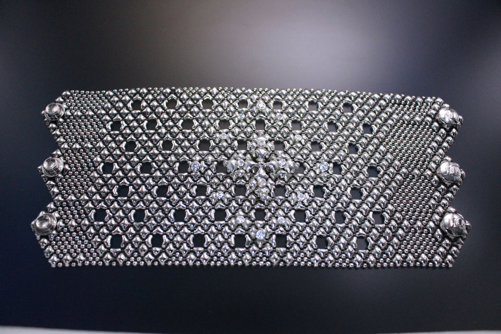 SG Liquid Metal LEB 3702 – Antique Silver Finish Bracelet by Sergio Gutierrez