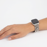 APPLE-WB21-AS Antique silver Finish Watch Band Compatible with Apple Watch® by Sergio Gutierrez