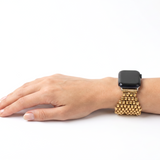 APPLE-WBQ2-AG Antique Gold Finish Watch Band Compatible with Apple Watch® by Sergio Gutierrez