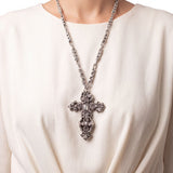 SG Liquid Metal LEN 3719 – AS (antique silver finish) Cross Necklace by Sergio Gutierrez