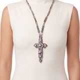 SG Liquid Metal LEN 3409 – Antique silver finish - Cross necklace by Sergio Gutierrez