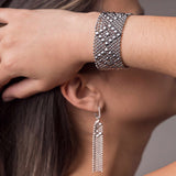 B9-N Chrome Finish Bracelet by Sergio Gutierrez