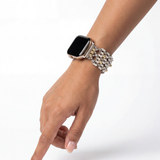 APPLE-WB42-AS Antique SILVER Finish Watch Band Compatible with Apple Watch® by Sergio Gutierrez