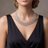 SG Liquid Metal N17-N Chrome Finish Necklace by Sergio Gutierrez