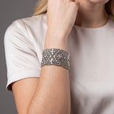 SG Liquid Metal TB32Z-AS Antique Silver Finish Bracelet by Sergio Gutierrez