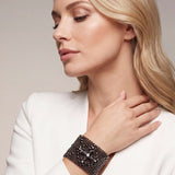 SG Liquid Metal B10Z-CROSS-BLK Black Chrome Finish Bracelet by Sergio Gutierrez