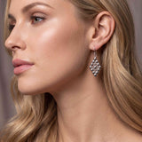 SG Liquid Metal E37-N Chrome Finish Earrings by Sergio Gutierrez