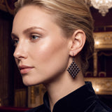 SG Liquid Metal E17-BLK Black Chrome Finish Earrings by Sergio Gutierrez