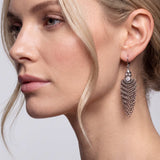 SG Liquid Metal ICE6-N Ice Collection (Chrome Finish) Earrings by Sergio Gutierrez