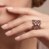 SG Liquid Metal Ring1 - SS / Rose Titanium (Stainless Steel Ring) by Sergio Gutierrez