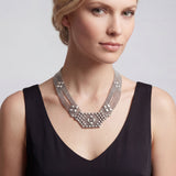 SG Liquid Metal N5-N Chrome Finish Necklace by Sergio Gutierrez