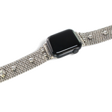 APPLE-WB21-AS Antique silver Finish Watch Band Compatible with Apple Watch® by Sergio Gutierrez