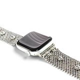 APPLE-WB21-AS Antique silver Finish Watch Band Compatible with Apple Watch® by Sergio Gutierrez