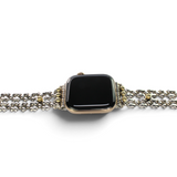APPLE-WB41-AS Antique SILVER Finish Watch Band Compatible with Apple Watch® by Sergio Gutierrez