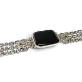 APPLE-WB42-AS Antique SILVER Finish Watch Band Compatible with Apple Watch® by Sergio Gutierrez