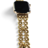 APPLE-WB41-AG Antique Gold Finish Watch Band Compatible with Apple Watch® by Sergio Gutierrez