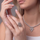 SG Liquid Metal RING3-N Chrome Finish Ring by Sergio Gutierrez