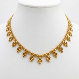 SG Liquid Metal MINI-J-G24K Gold 24K Finish NECKLACE by Sergio Gutierrez