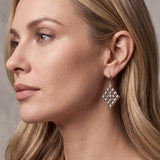 SG Liquid Metal E15-N Chrome Finish Earrings by Sergio Gutierrez